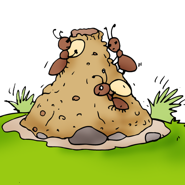 Муравейник иллюстрация