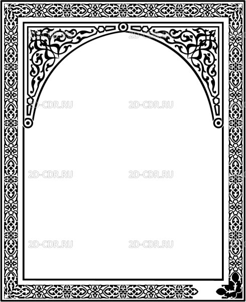 Узорные рамки на иконы