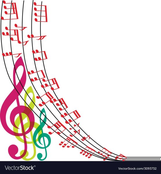 Макет для афиши с нотками