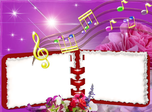 Рамка музыкальная для текста