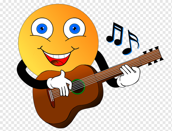 Смайлик с гитарой
