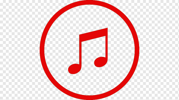 Значок музыки на прозрачном фоне