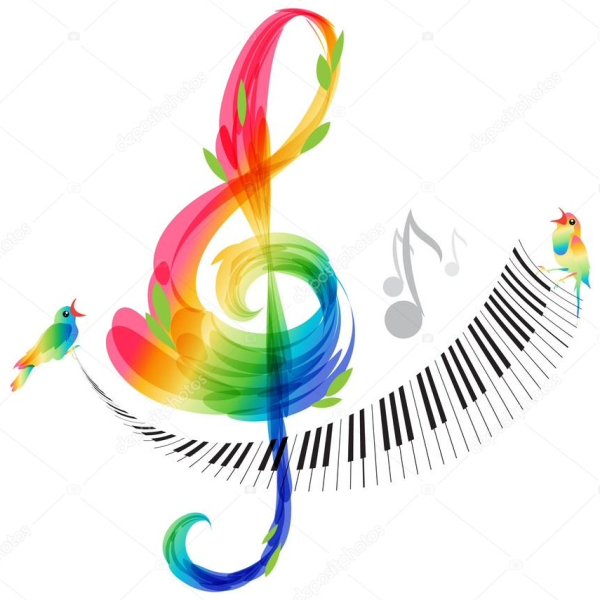 Скрипичный ключ Радужный