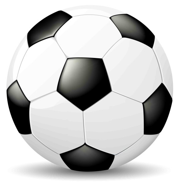 Футбольный мяч белый