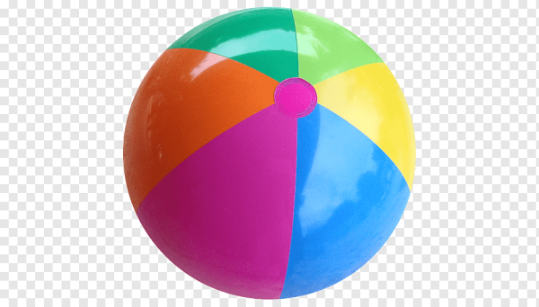 Детский мячик на прозрачном фоне