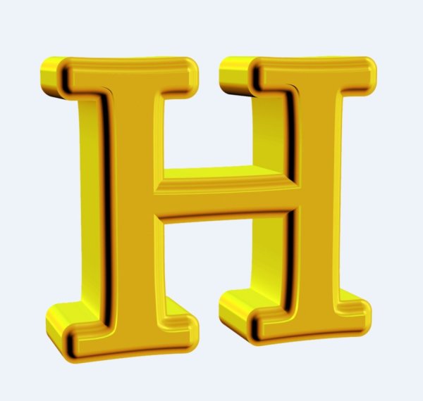 Буквы на прозрачном фоне