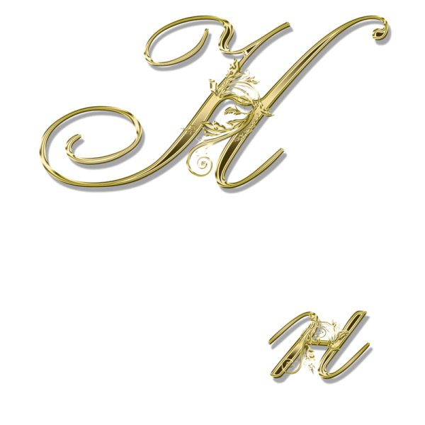 Красивые золотые буквы