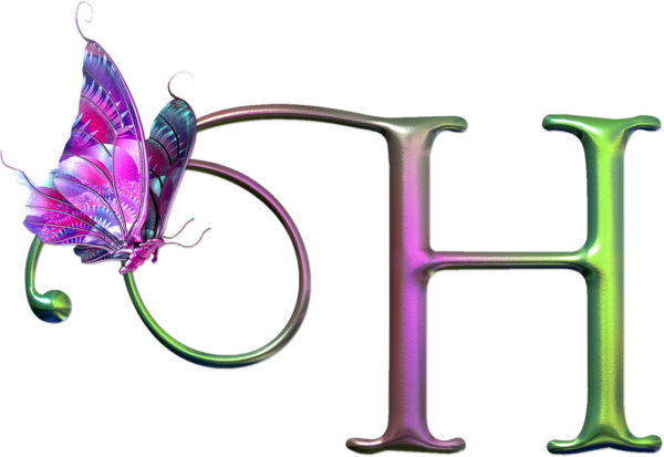 Буквы с цветочками