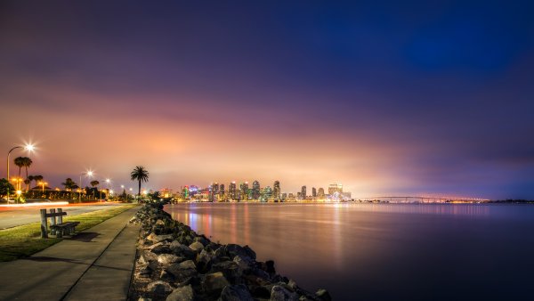 Ночной Сан-Диего (Калифорния)