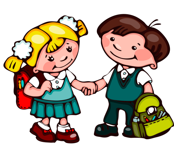 Школьник на прозрачном фоне