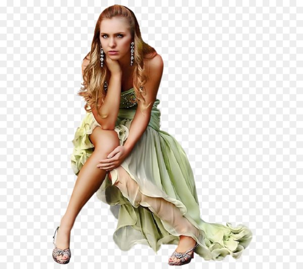 Девушка на прозрачном фоне для фотошопа