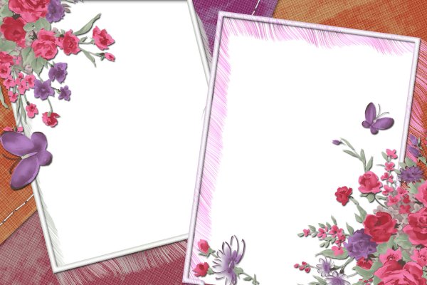 Двойная рамка для открытки