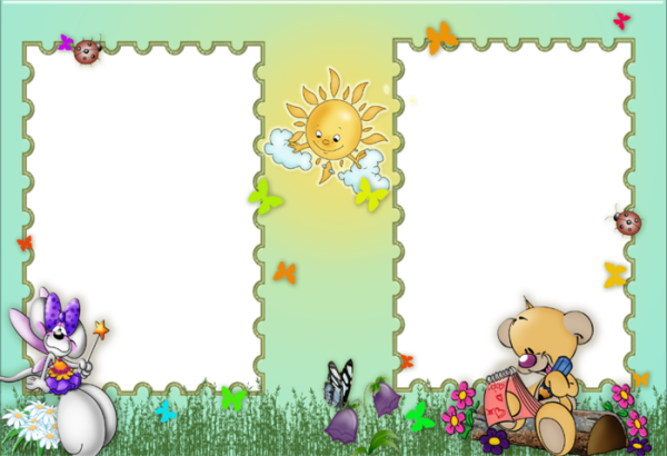 Фоторамки детские двойные