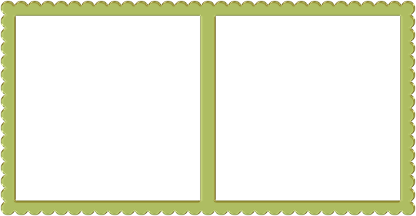 Двойные рамки для фотошопа на прозрачном фоне