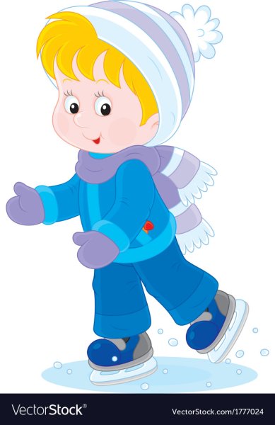 Девочка катается на коньках для детей