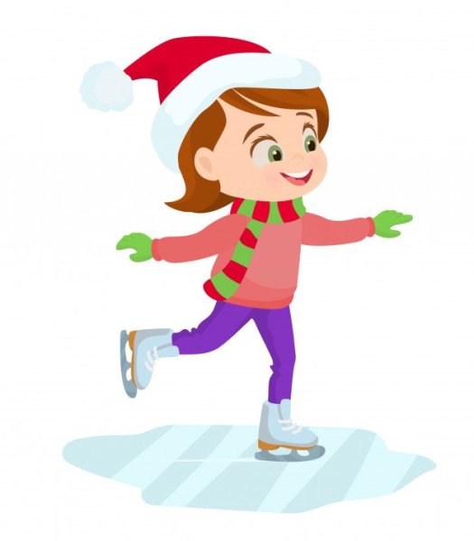 Катание на коньках дети