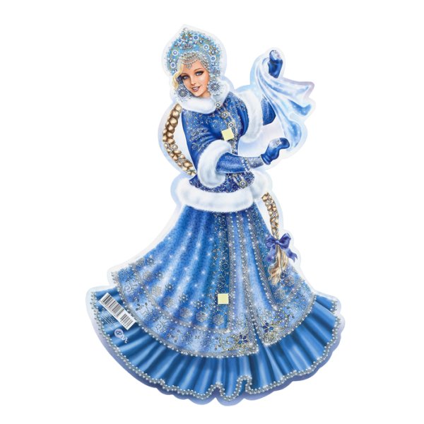 Снегурочка на белом фоне