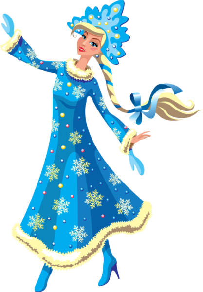 Снегурочка на прозрачном