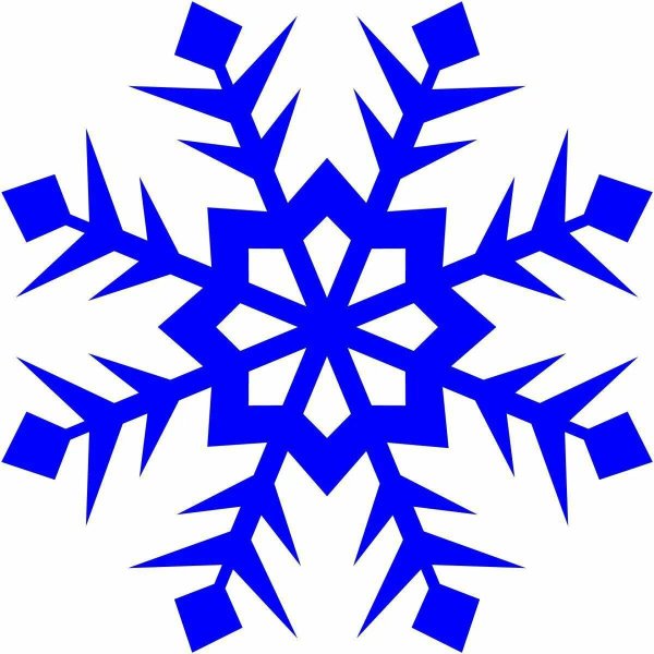 Снежинка настоящая на белом фоне