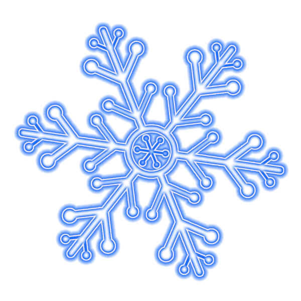 Снежинки мультяшные