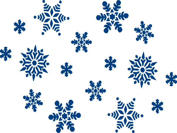 Снежинки на прозрачном фоне