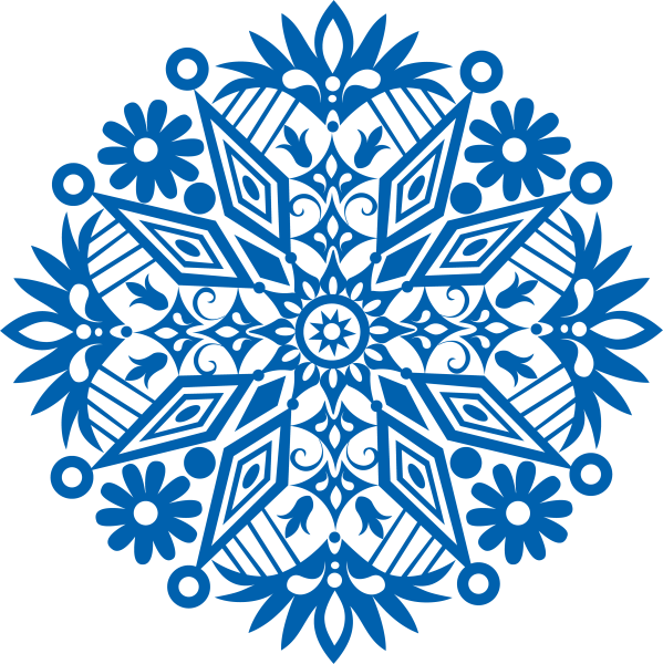 Снежинки на белом фоне