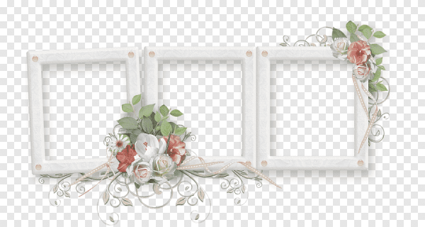 Тройная рамка на прозрачном фоне