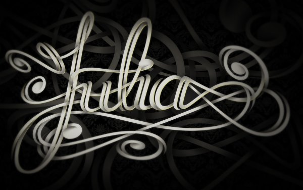 Джулия надпись