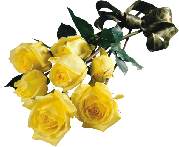 Букет желтых роз