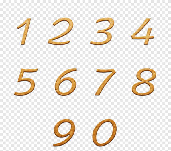 Цифры без фона