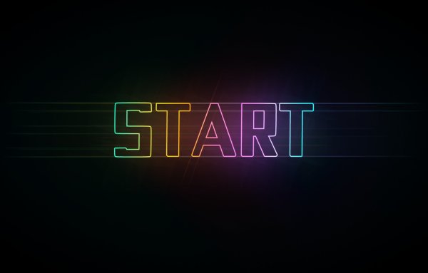 Start надпись