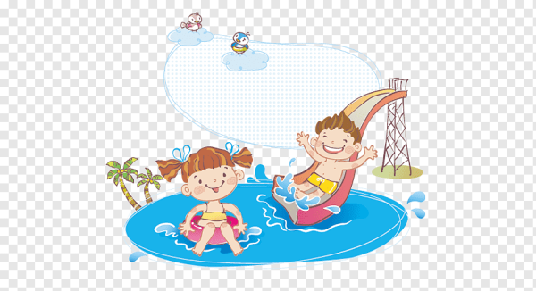 Аквапарк клипарт на прозрачном фоне