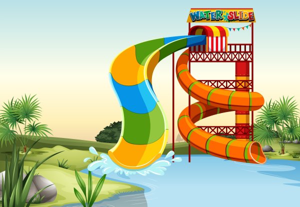 Аквапарк рисунок