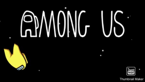 Among us надпись