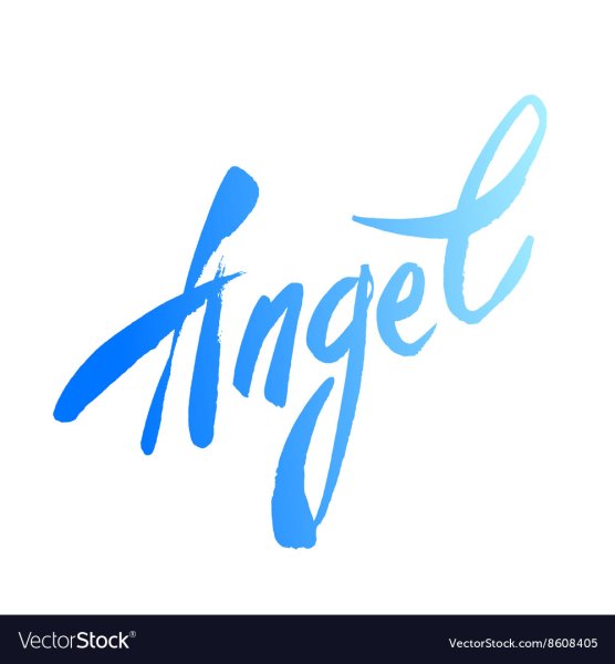Красивая надпись ангел