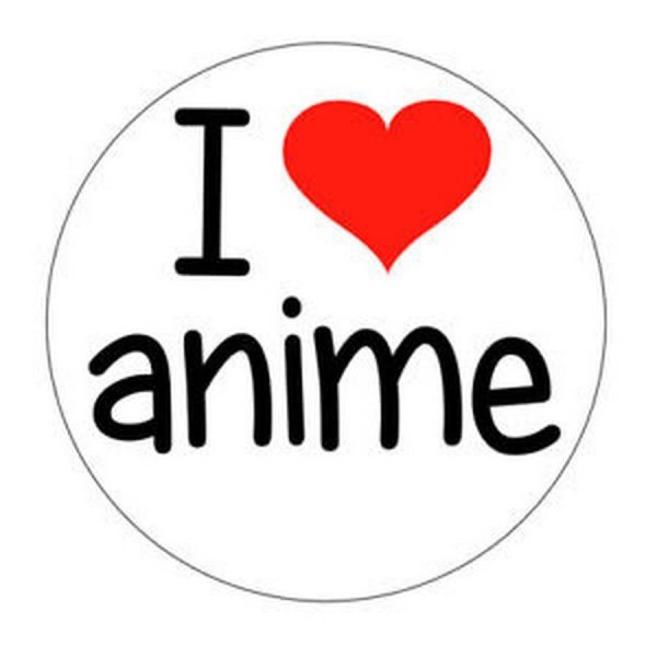 I Love anime надпись