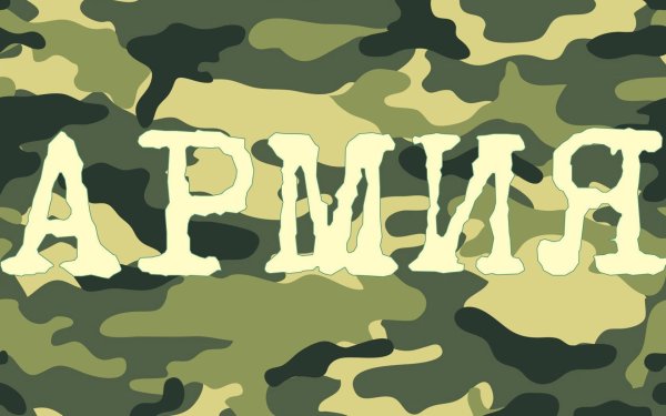 Армия надпись