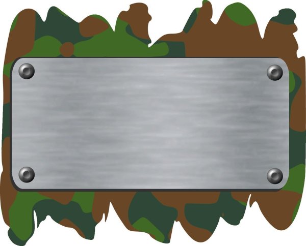 Рамка в военном стиле