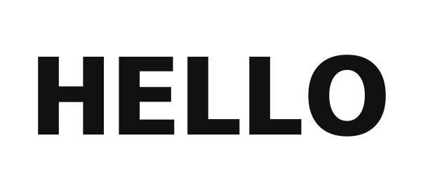 Чёрные надписи на белом