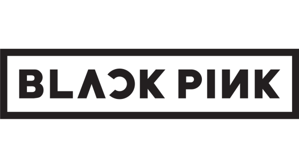BLACKPINK надпись на чёрном фоне