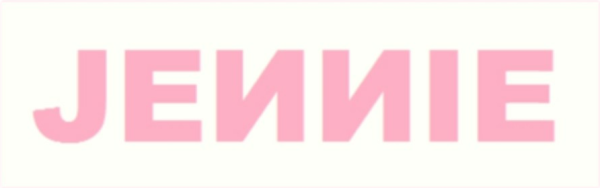 Надпись Jennie BLACKPINK