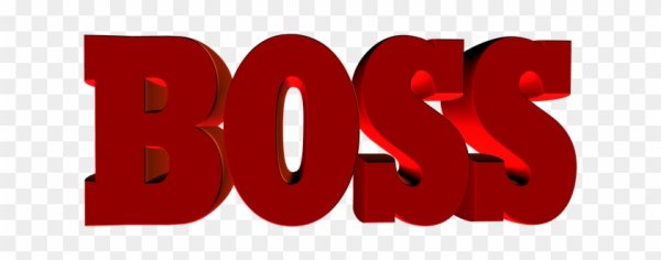 Надпись босс для фотошопа