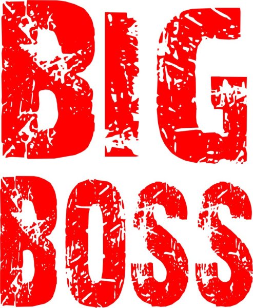 Биг босс надпись