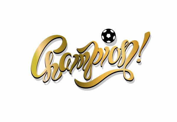 Надпись чемпион