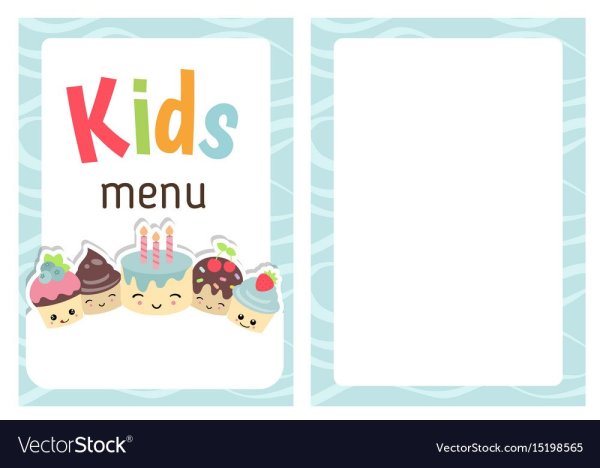 Детское меню обложка