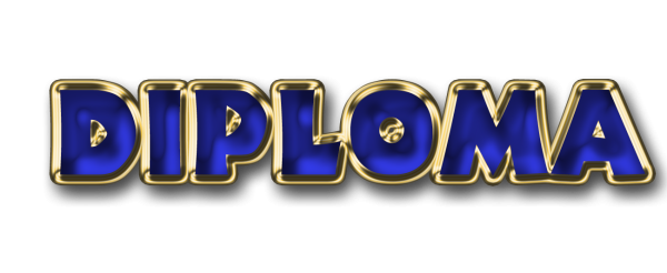 Надпись диплом на прозрачном фоне