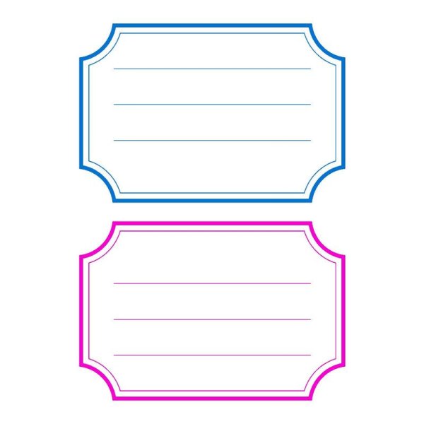 Наклейки на тетрадь для подписи
