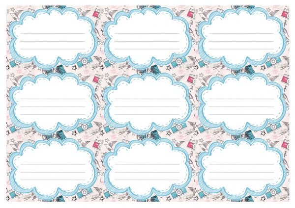 Рамочка для подписи тетради