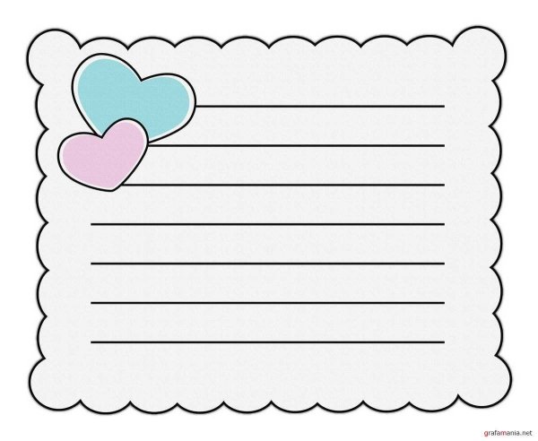 Красивая бумажка для записи