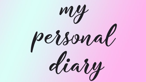 Надпись personal Diary